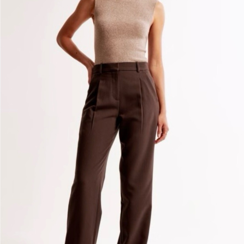 Abercrombie & Fitch Dark Brown Women's Trousers